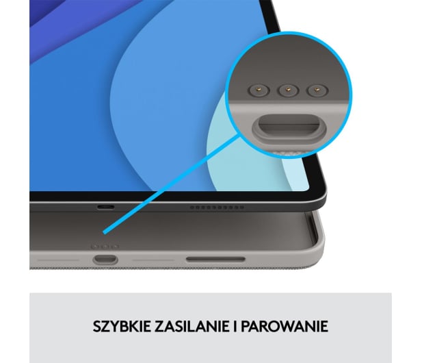 Logitech Combo Touch  iPada Pro 12,9 (5. gen) UK Eng - 713401 - zdjęcie 11