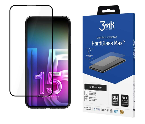 3mk HardGlass Max do iPhone 15 Plus - 1173097 - zdjęcie