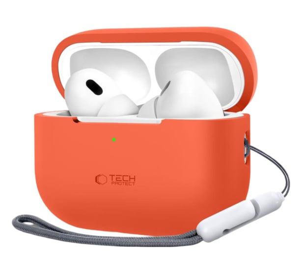 Tech-Protect Silicone do Apple Airpods Pro (1.|2. gen.) neon orange - 1285357 - zdjęcie