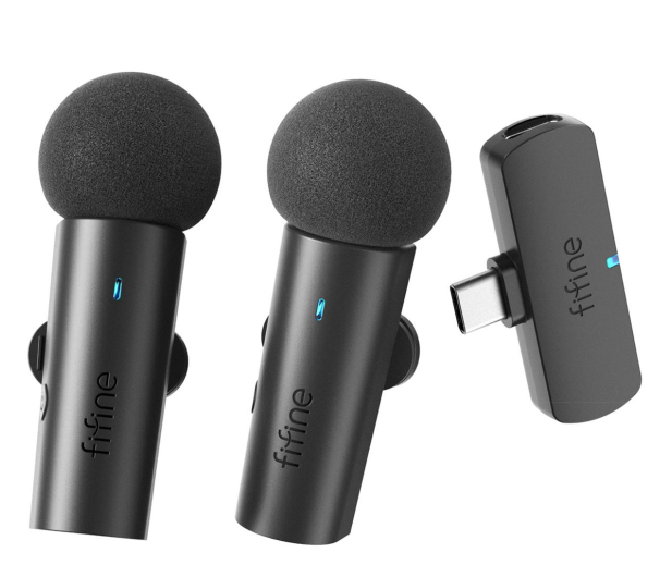 Fifine M8 mikrofon krawatowy bezprzewodowy 2.4 GHZ - 1265137 - zdjęcie 2