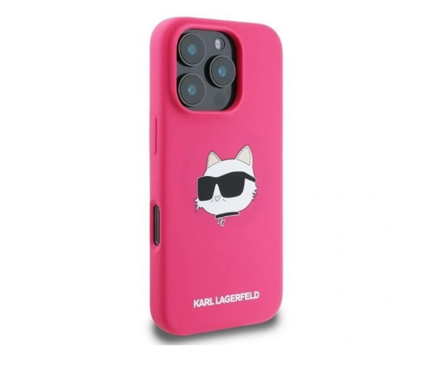 Karl Lagerfeld Silicone Choupette Head Print do iPhone 16 Pro Max fuksja - 1278261 - zdjęcie 4