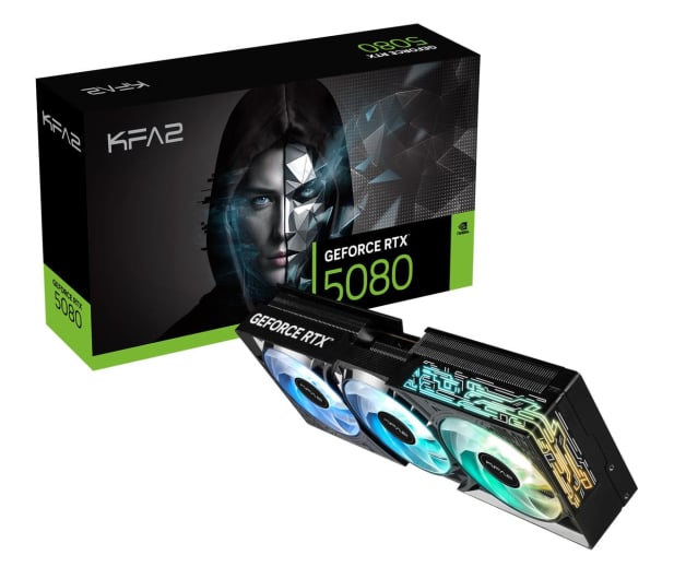 KFA2 GeForce RTX 5080 1-Click OC 16GB GDDR7 DLSS4 - 1309179 - zdjęcie