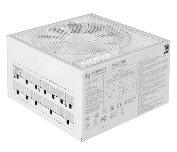 Lian Li SX Series 1000W 80 Plus Platinum ATX 3.1 White - 1476714 - zdjęcie 3