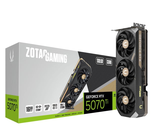 Zotac GeForce RTX 5070 Ti Solid Core 16GB GDDR7 DLSS4 - 1318543 - zdjęcie