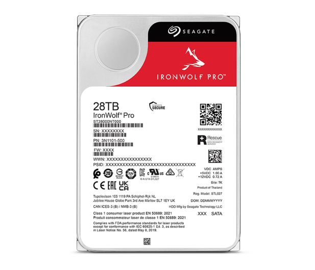 Seagate Ironwolf 28TB 7200obr. 512MB - 1344649 - zdjęcie 4