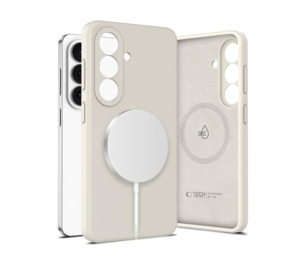 Tech-Protect Silicone Magsafe Galaxy S26 Cosmic Latte - 1500281 - zdjęcie