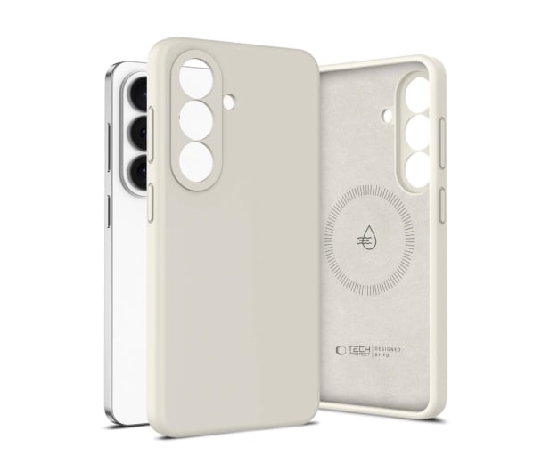 Tech-Protect Silicone Magsafe Galaxy S26 Cosmic Latte - 1500281 - zdjęcie 2