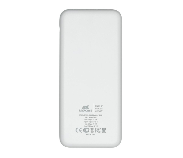 RIVACASE Powerbank VA2041 10000 mAh 10W biały - 1503820 - zdjęcie 2