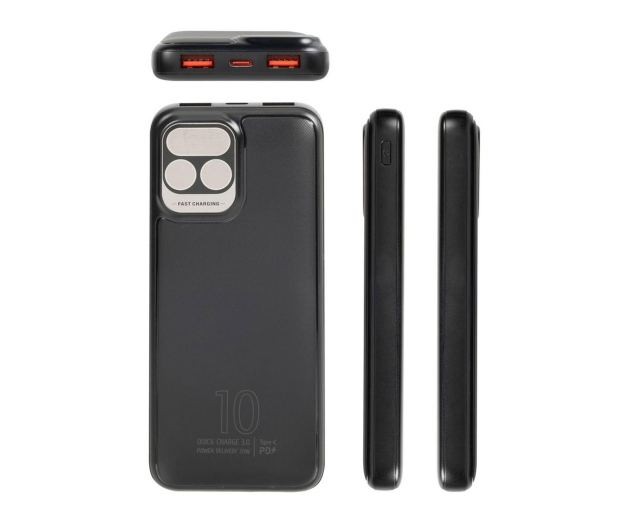 RIVACASE Powerbank VA2511 10000 mAh 20W czarny - 1503829 - zdjęcie 4