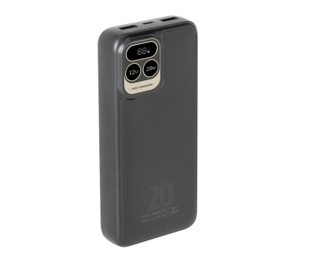 RIVACASE Powerbank VA2521 20000 mAh 20W czarny - 1503830 - zdjęcie