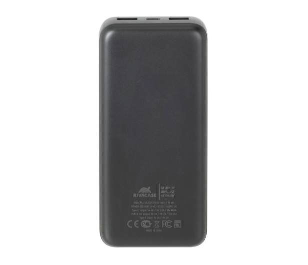 RIVACASE Powerbank VA2521 20000 mAh 20W czarny - 1503830 - zdjęcie 2