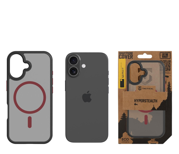 Tactical MagForce Hyperstealth 2.0 Kryt pro Apple iPhone 17 Black/Red - 1514219 - zdjęcie 3