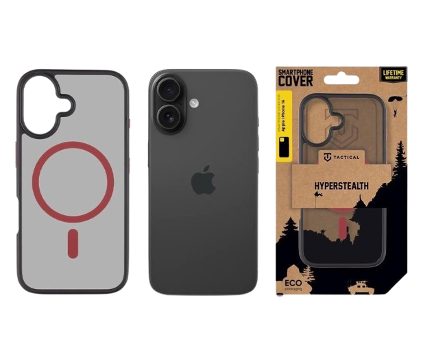 Tactical MagForce Hyperstealth 2.0 Kryt pro Apple iPhone 16 Black/Red - 1514106 - zdjęcie 3