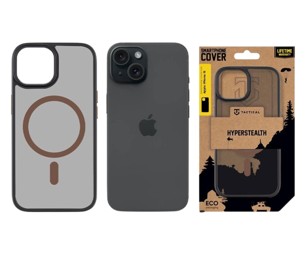Tactical MagForce Hyperstealth 2.0 Kryt pro Apple iPhone 15 Black/Mou - 1514150 - zdjęcie 3