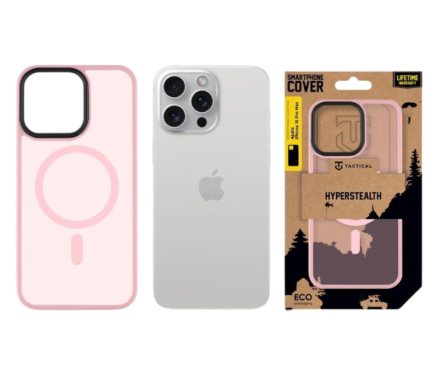 Tactical MagForce Hyperstealth Kryt pro Apple iPhone 15 Pro Max Pink - 1514111 - zdjęcie 3