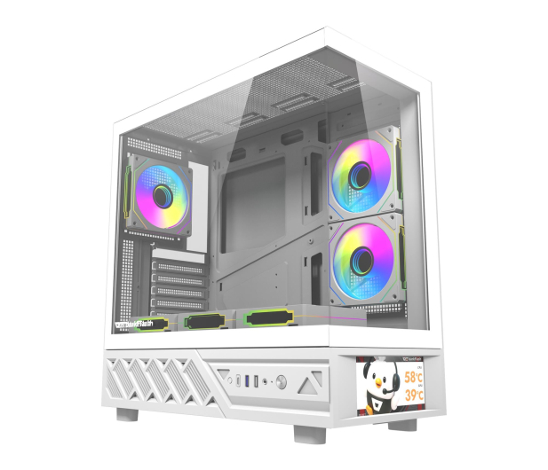 DarkFlash DS950V White With Display + 6 Fans - 1526235 - zdjęcie