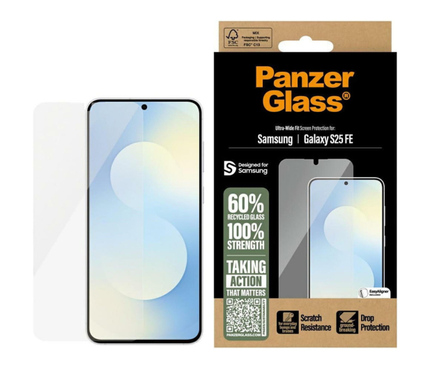 PanzerGlass Ultra-Wide Fit do Samsung Galaxy S25 FE - 1538928 - zdjęcie
