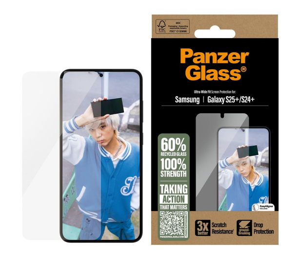 PanzerGlass Ultra-Wide Fit do Samsung Galaxy S25+ - 1538930 - zdjęcie