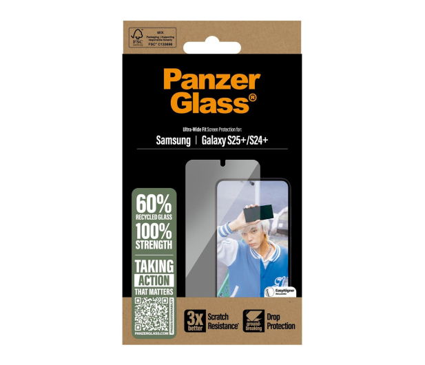 PanzerGlass Ultra-Wide Fit do Samsung Galaxy S25+ - 1538930 - zdjęcie 4