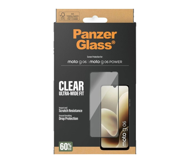 PanzerGlass Ultra-Wide Fit do Motorola Moto g06/Moto g06 POWER - 1538918 - zdjęcie 4