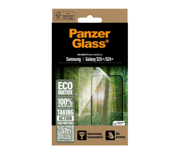 PanzerGlass Eco Matrix Ultra-Wide Fit do Samsung Galaxy S25+ - 1538900 - zdjęcie 4