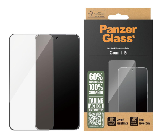 PanzerGlass Ultra-Wide Fit w. Black Frame do Xiaomi 15 - 1538995 - zdjęcie