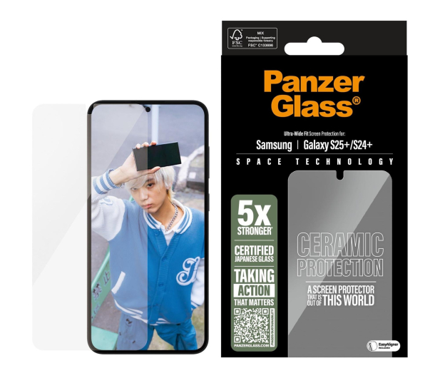 PanzerGlass Ultra-Wide Fit do Samsung Galaxy S25+ ceramic - 1538881 - zdjęcie