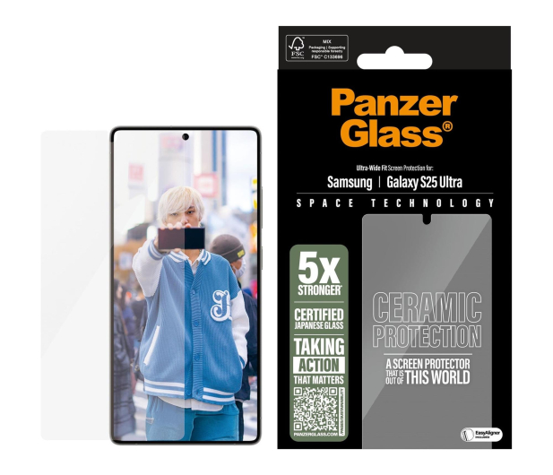 PanzerGlass Ultra-Wide Fit do Samsung Galaxy S25 Ultra ceramic - 1538880 - zdjęcie