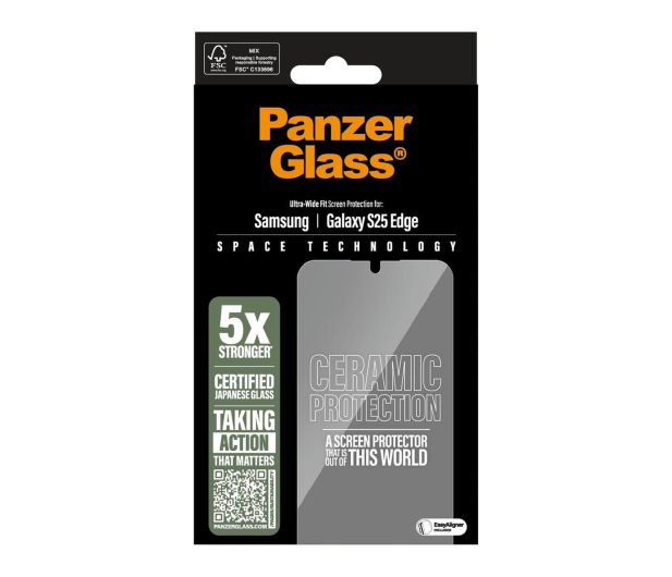 PanzerGlass Ultra-Wide Fit do Samsung Galaxy S25 Edge ceramic - 1538879 - zdjęcie 4