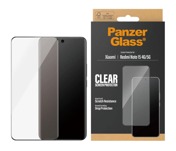 PanzerGlass Ultra-Wide Fit do Xiaomi Redmi Note 15 4G/5G - 1538941 - zdjęcie