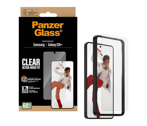 PanzerGlass Ultra-Wide Fit EasyAligner do Samsung Galaxy S26+ - 1538975 - zdjęcie
