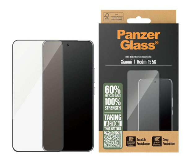 PanzerGlass Ultra-Wide Fit do Xiaomi Redmi 15 5G - 1538938 - zdjęcie