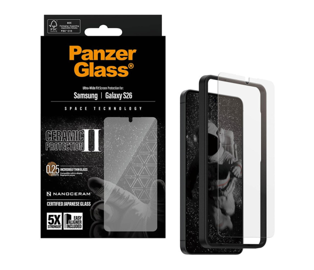 PanzerGlass Ultra-Wide Fit EasyAligner do Samsung Galaxy S26 ceramic - 1538882 - zdjęcie 4