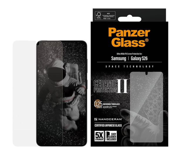 PanzerGlass Ultra-Wide Fit EasyAligner do Samsung Galaxy S26 ceramic - 1538882 - zdjęcie