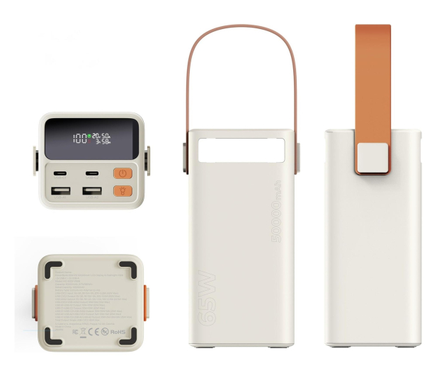 Mobile Origin 50000 mAh TFT Display & Flashlight PB18 2xUSB-C + 2xUSB-A - 1537893 - zdjęcie 3