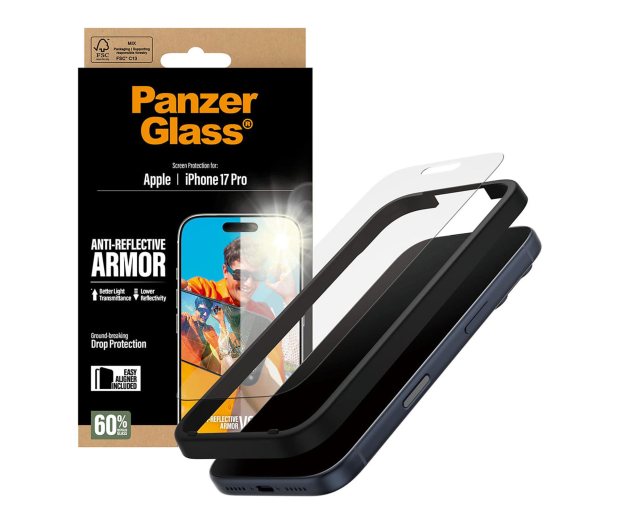 PanzerGlass Armor Anti-Reflective EasyAligner do iPhone 17 Pro - 1538888 - zdjęcie