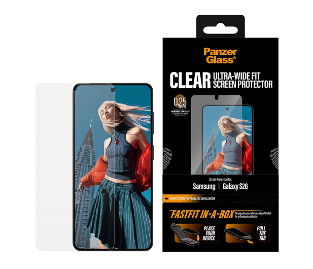 PanzerGlass Ultra-Wide Fit FastFit do Samsung Galaxy S26 - 1538980 - zdjęcie