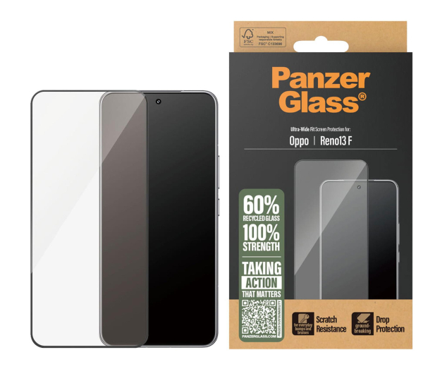 PanzerGlass Ultra-Wide Fit w. Black Frame do Oppo Reno13 F - 1538997 - zdjęcie