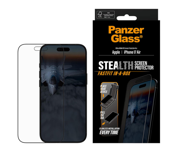 PanzerGlass Stealth Ultra-Wide Fit Fastfit do iPhone Air - 1538908 - zdjęcie