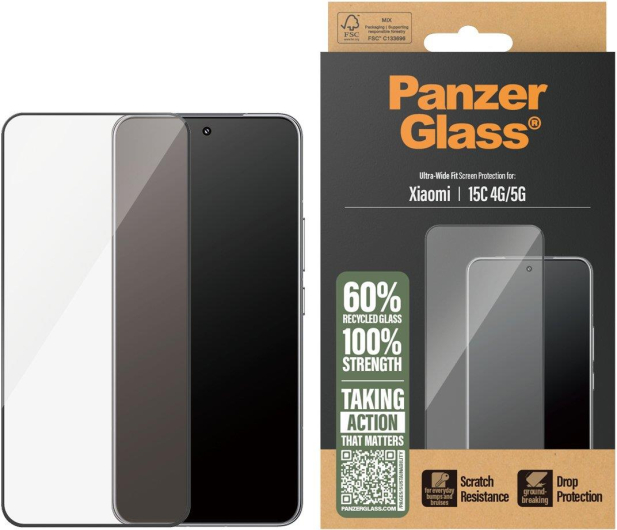 PanzerGlass Ultra-Wide Fit do Xiaomi Redmi 15C 4G/5G - 1538939 - zdjęcie