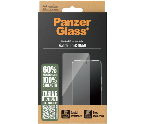 PanzerGlass Ultra-Wide Fit do Xiaomi Redmi 15C 4G/5G - 1538939 - zdjęcie 4