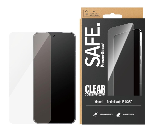 PanzerGlass SAFE Ultra-Wide Fit do Xiaomi Redmi Note 15 4G/5G - 1538903 - zdjęcie