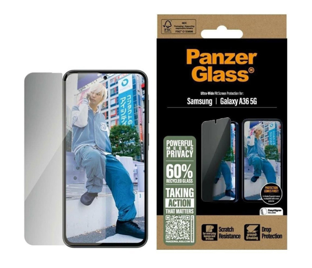 PanzerGlass Ultra-Wide Fit do Samsung Galaxy A36 5G privacy - 1539005 - zdjęcie