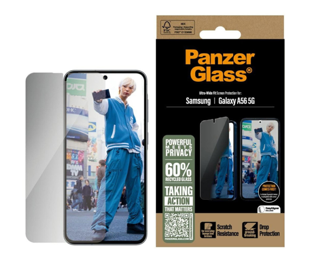 PanzerGlass Ultra-Wide Fit do Samsung Galaxy A56 5G privacy - 1539007 - zdjęcie