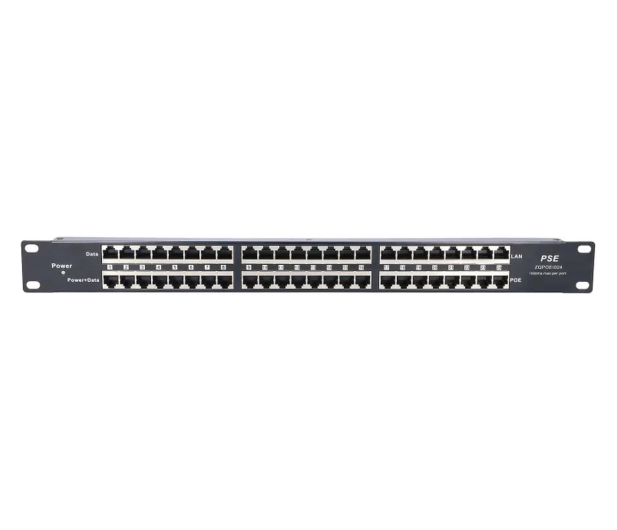 ExtraLink 24 Portowy PoE Injector 24x 100Mb/s RJ45, Obudowa Rack - 1541565 - zdjęcie