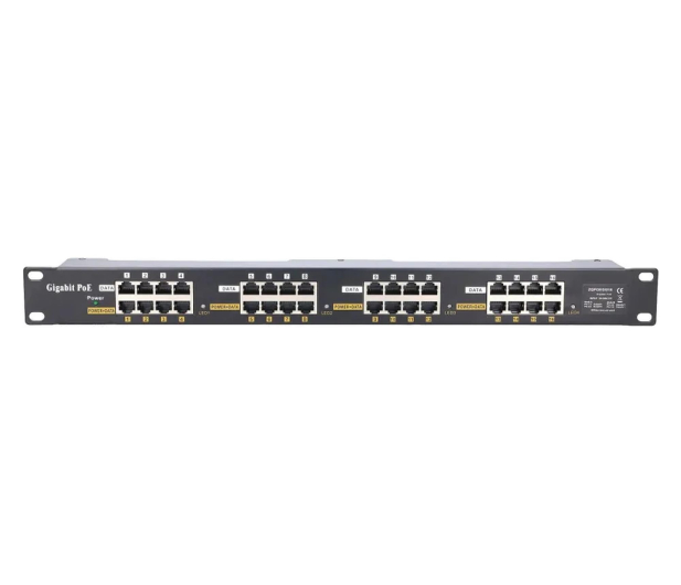 ExtraLink 16 Portowy Gigabit PoE Injector 16x 1000Mb/s RJ45, Obudowa R - 1541564 - zdjęcie 3