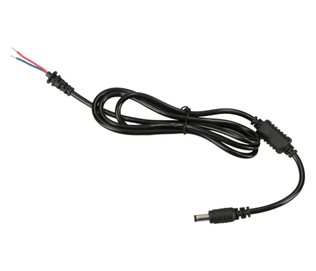 ExtraLink Kabel zasilający prosty DC JACK 5.5/2.1mm 1m - 1541588 - zdjęcie