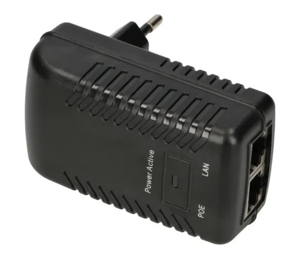 ExtraLink POE-12-12W Zasilacz PoE 12V, 1A, 12W, wtyk do gniazda elektr - 1541589 - zdjęcie