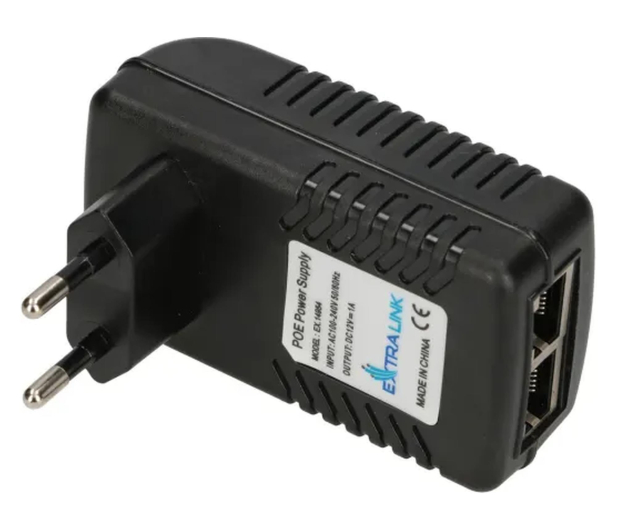 ExtraLink POE-12-12W Zasilacz PoE 12V, 1A, 12W, wtyk do gniazda elektr - 1541589 - zdjęcie 3