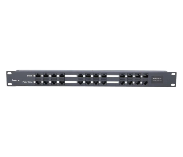 ExtraLink 12 Portowy PoE Injector 12x 100Mb/s RJ45, Obudowa Rack - 1541542 - zdjęcie